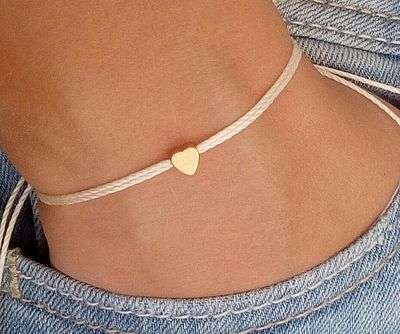 Tiny Gold Heart Bracelet