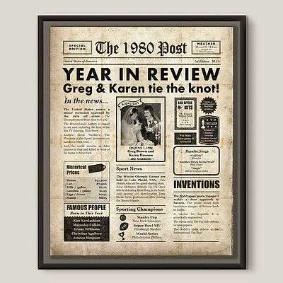 Year In Review Newspaper Poster