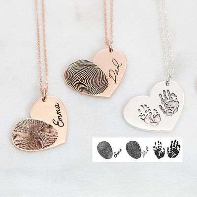 Your Fingerprint Turned Into A Necklace